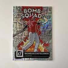2022 Panini Donruss Nicholas Castellanos Bomb Squad #BS-10 Cincinnati Reds