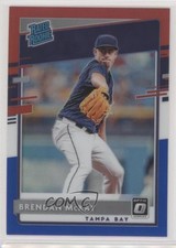 2020 Donruss Optic Rated Rookies Red White & Blue Prizm 14/150 Brendan McKay 7qg
