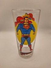 1976 Superman Pepsi Super Series Vintage Glass DC Comics Tumbler GREAT CONDITION