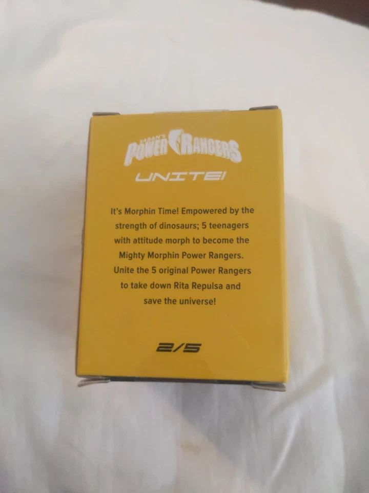 Caja de botín Power Rangers Unite 2017 exclusiva figura de guardabosques amarilla nueva sellada Foto 3 de 4