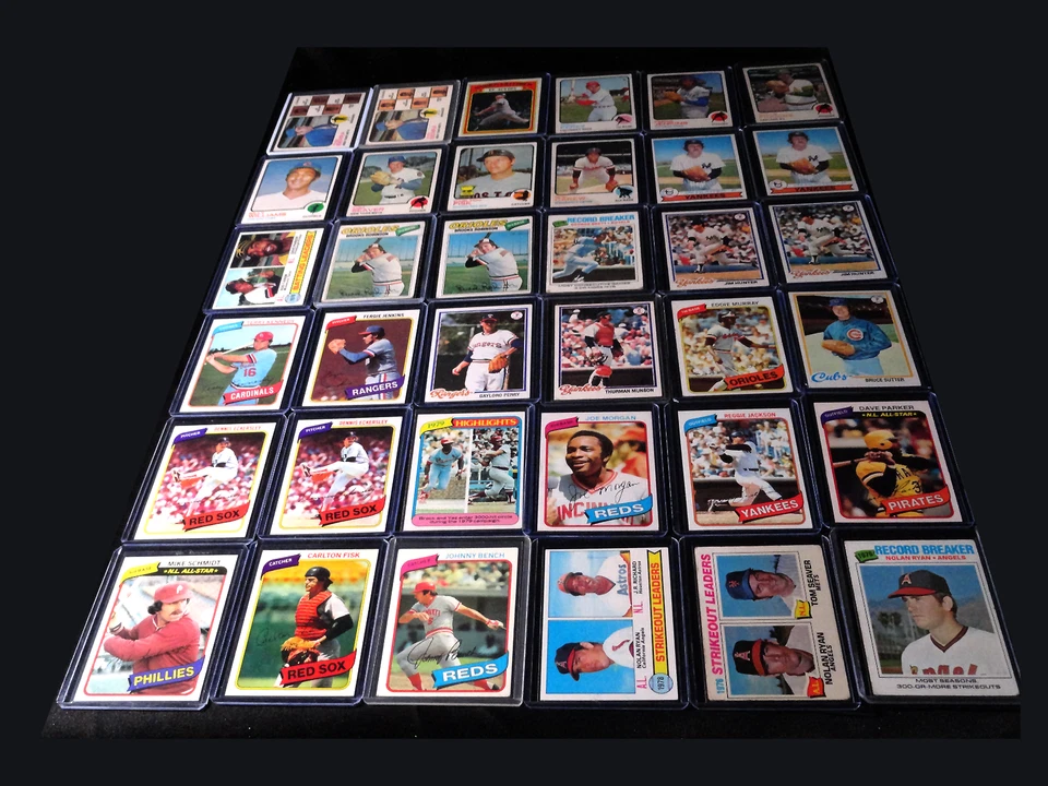 VINTAGE MLB BASEBALL COLLECTION LOT 1971 - 1980 - Image 2 of 4