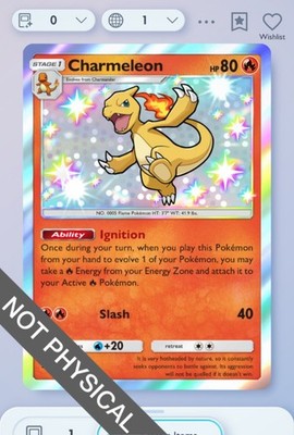 Pokemon TCG POCKET - Charmeleon Shiny 1 , Mega Shine, English