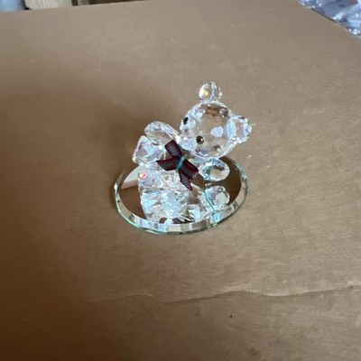 Swarovski Figur Kristallfigur Teddy Bär abgelegt Top Zustand mit Zertifikat 