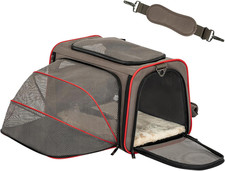 Expandable Cat Carrier Dog Carriers,Airline Approved Soft-Sided Portable Pet Tra