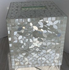 Glass Mosaic Tissue Box Cover 6  X 6  Iridesc...