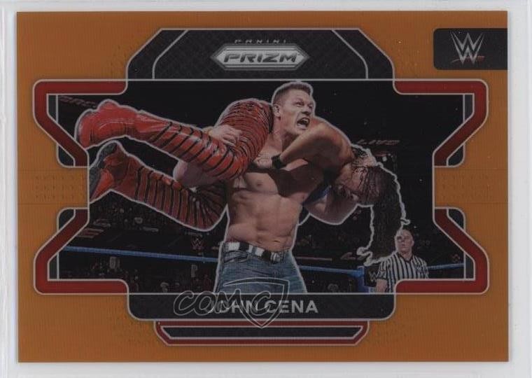 2022 Panini Prizm WWE Orange Prizm 37/99 John Cena #45 t1s