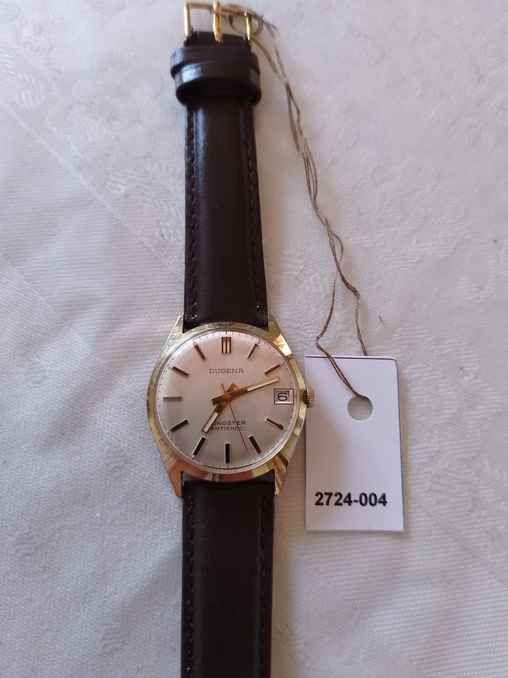 Vintage - Dugena Jongster Antichoc Uhr mit Datum - Bild 2 von 4
