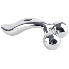GARASANI 3D Roller Massager 360  Rotate Facial Massage Tool Silver