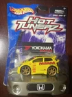 Vintage Hot Wheels Hot Tuners YELLOW HONADA CIVIC Si
