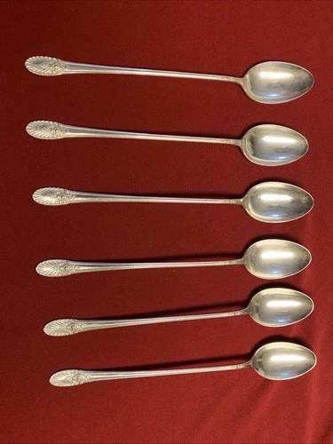 6 Sterling Silver Iced Tea Spoons. Pattern Is Riviera By International