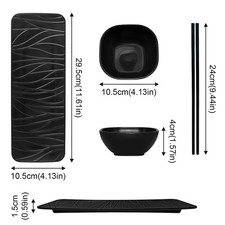 Japanese Cuisine Sushi Plate Restaurant Long Platter Dessert Plate Tableware