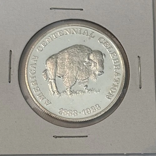 1983 AMERICAN CENTENNIAL CELEBRATION BUFFALO 1 ONE TROY OUNCE 999 SILVER ROUND