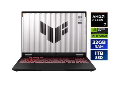 ASUS TUF Gaming A16 16  FHD+ WUXGA AMD Ryzen 7 260 16GB 512GB SSDRTX 5060 W11H