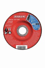 Diablo DBD045063701F Type 27 Aluminum Oxide Metal Cut-Off Disc 4-1/2 Dia. 10pk