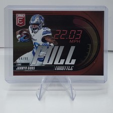 2025 Panini Donruss Elite Jahmyr Gibbs #3 Red Full Throttle 94/99 Detroit Lions