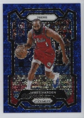 2023-24 Panini Prizm Fast Break Blue Prizm 32/150 James Harden #98 1s2h