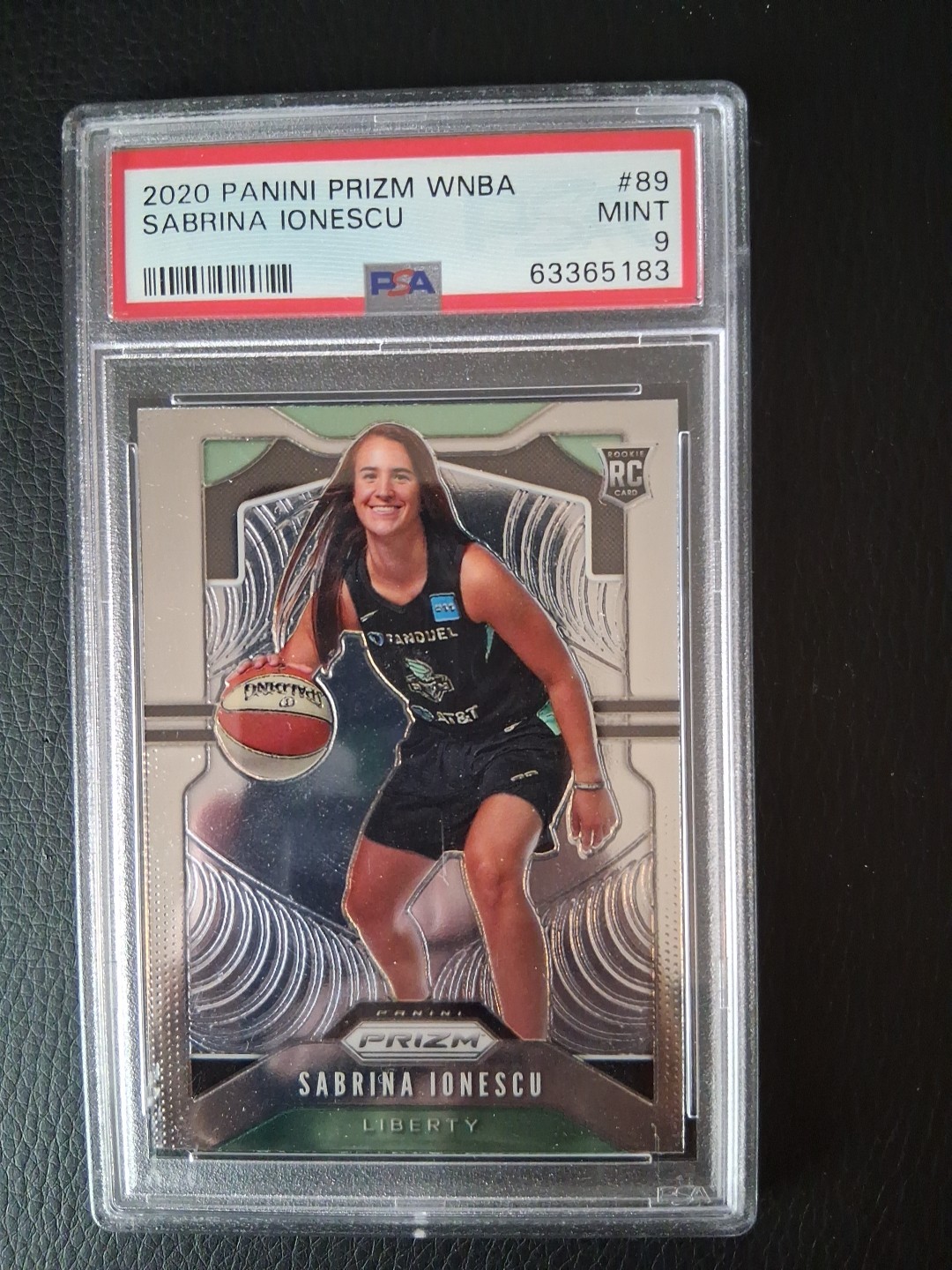 2020 Panini Prizm WNBA Sabrina Ionescu Rookie RC #89 PSA 9 Mint NY Liberty