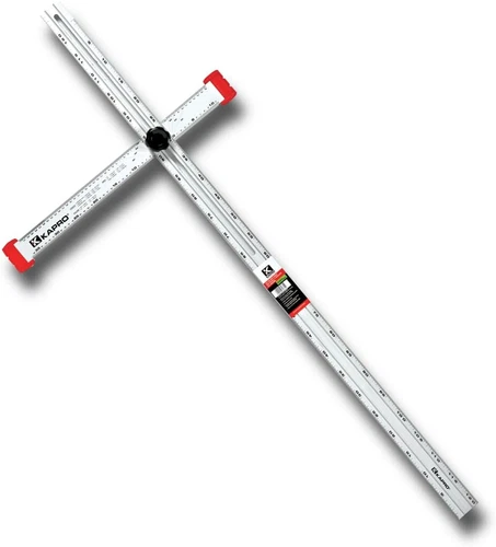 317-48-A Aluminum Adjustable Drywall Layout and Marking T-Square, 48-Inch