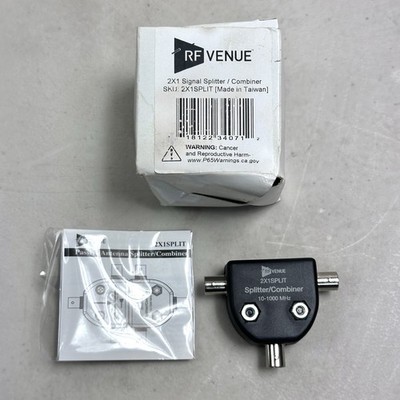 RF Venue 2X1SPLIT Passive Splitter / Combiner NEW IN BOX