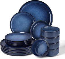 Geschirr Set Für 6 Personen,  18 Teiliges Steinzeug Tafelservice Kombiservice, J