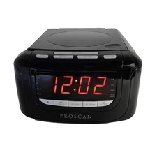 Proscan CD Clock Radio with USB Charger PCR4896