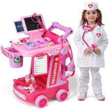 Doctor Kit for Toddlers Ages 2 3 4 5, Pretend Kids Doctor Playset with Cart, ...