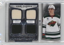 2024-25 Upper Deck The Cup Foundations Quad Jerseys 34/99 Liam Ohgren #F-LO 11jd