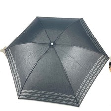 FENDI Umbrella logo Folding umbrella umbrella Nylon Black