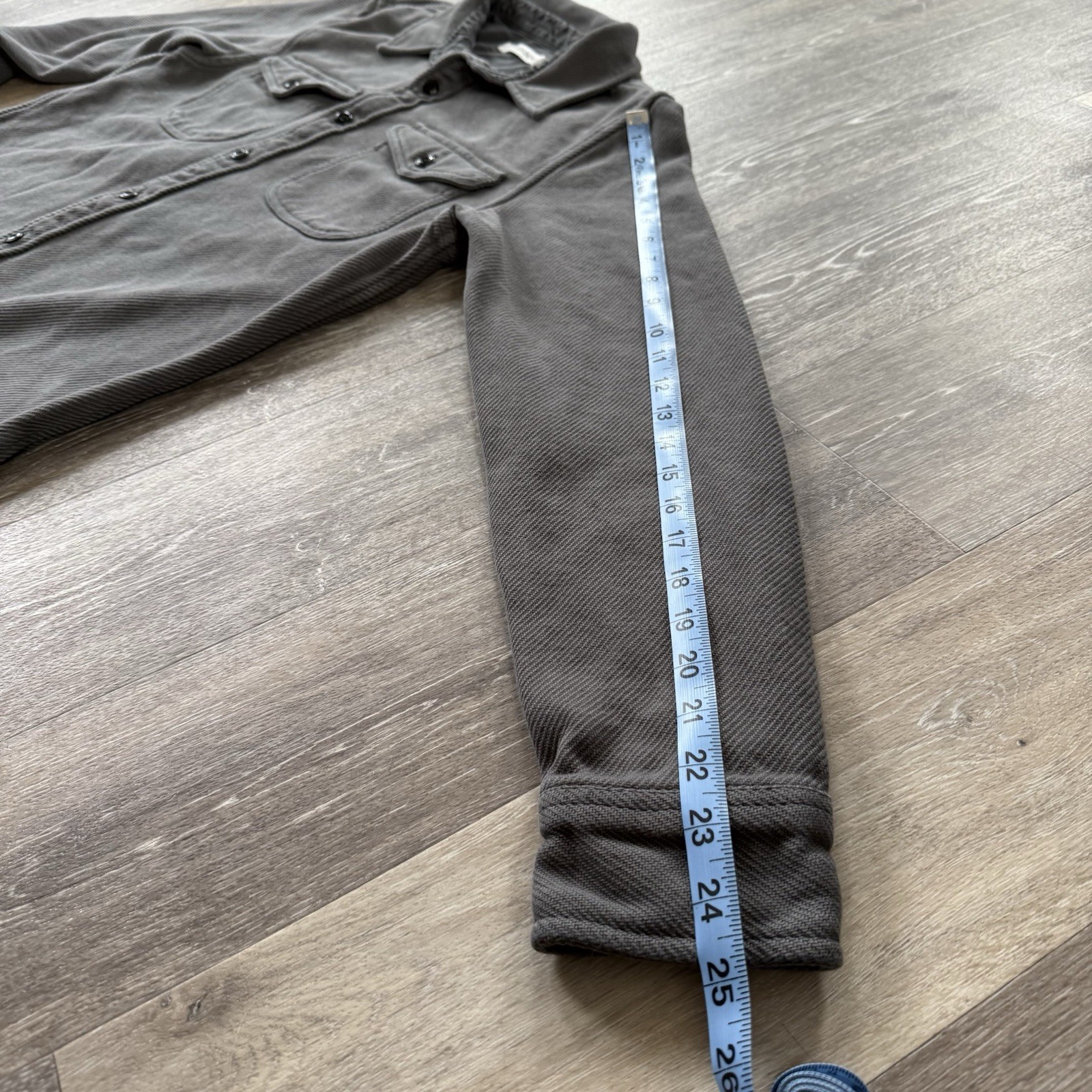 Outerknown Chroma Blanket Shirt Solid Gray Soft B… - image 13