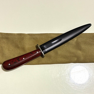 Jagdmesser feststehend Edelstahl Clip Point glatt Holzgriff Ganz Erl Scheide