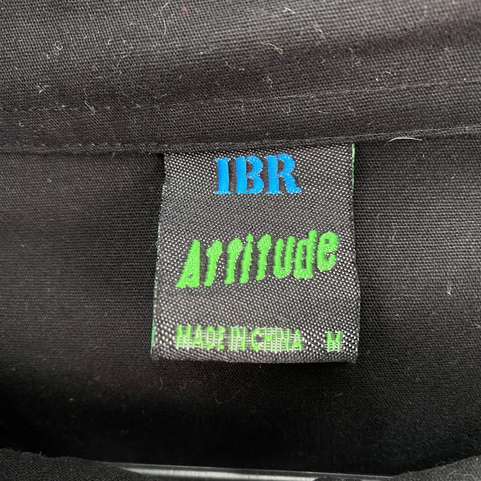 Holden Ice Break Racing Mens M Button Up Shirt Black Sponsors Patches Y2k - Image 2 of 4