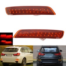 1 Paar Rot Linse LED Rück Stoßstange Reflektor lampen für BMW X5 F15 2013-2018