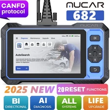 🔥MUCAR 682 Professional Bidirectional Control FULL SYSTEM Auto AI OBD2 Scanner