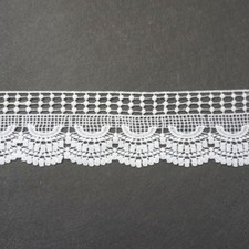 10yards Lace Trim Edge Ribbon DIY Wedding Bridal Dress Craft Sew White 9cm Fairy