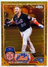 Pete Alonso 2023 Topps Gilded Collection Gold Etch Refractor /99 METS
