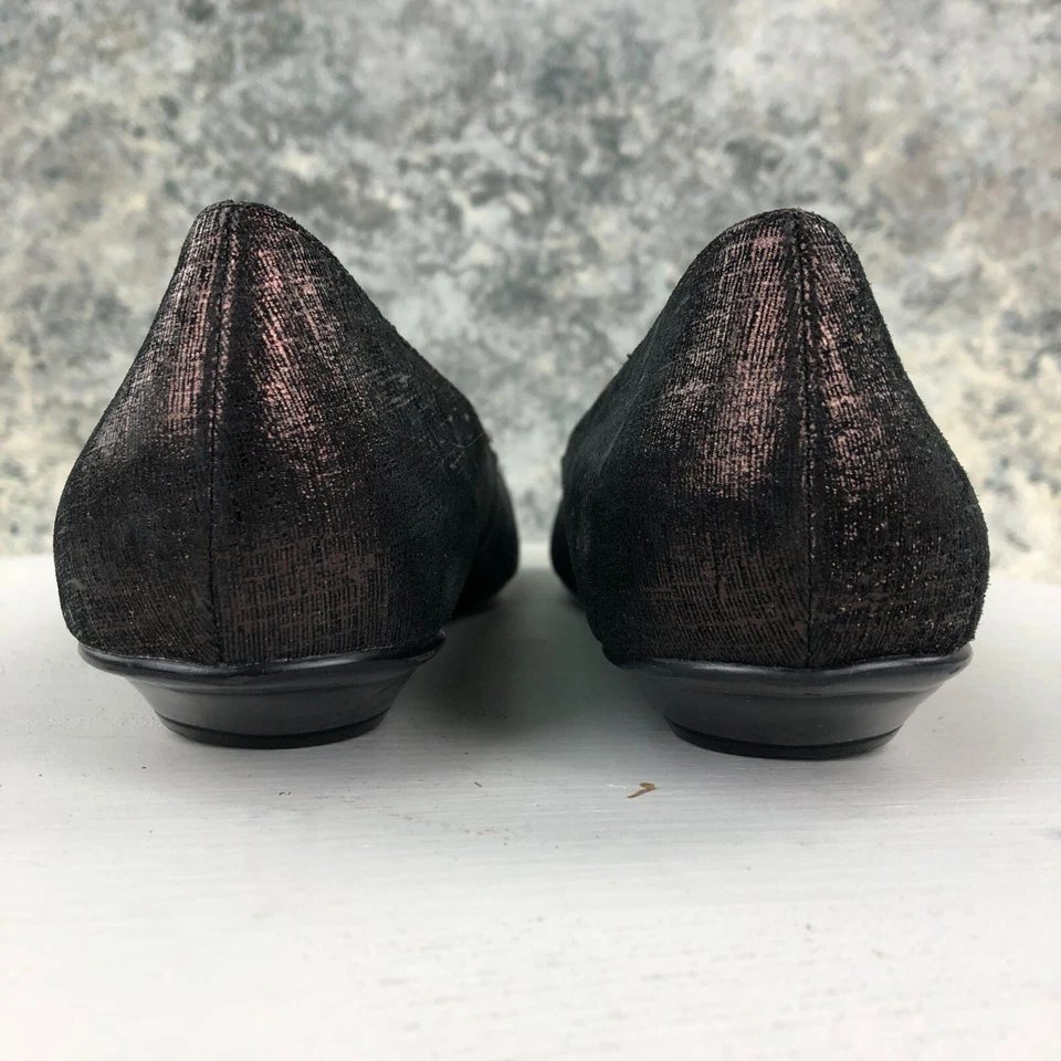 Женские бронзовые кожаные балетки Alfani размер 9 М с круглым носком Muse - Изображение 4 из 4