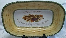 Amscan Inc.Thanksgiving/Fall Platter-"Give Thanks For The Gifts of the Earth"