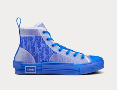 Dior - B23 Sneaker - Blue Oblique Monogram Mesh Rubber High Tops -9UK /43 /10US
