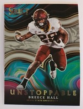 2022 Panini Select Draft Picks Unstoppable Breece Hall RC #US-BH New York Jets