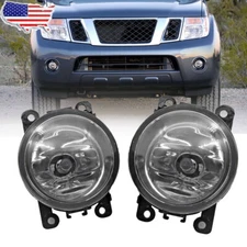 Pair Front Bumper Fog Light Driving Lamp Replacement For Nissan Pathfinder 05-12