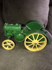 Vtg ERTL 1970s JOHN DEERE Toy Die Cast Iron Metal Tractor 1923 Model D 1/16 Iowa