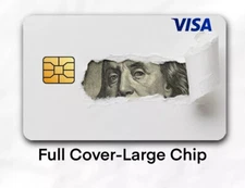 Revealing Dollar Bill| Credit Card Cover | Credit Card Skin |Credit Card Sticker
