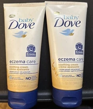 2 x Dove Baby Eczema Care Soothing Cream 5.1oz Exp  1/26