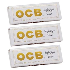 OCB Sophistique 1 1/4 Rolling Paper 1.25 Cigarette Papers + Tips 150 Leaves