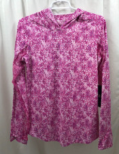 Women's Ibkul Hooded Active Shirt Medium NWT