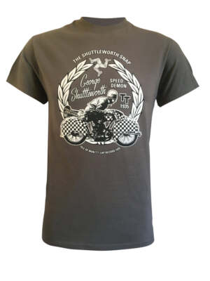 Rockwells Speed Laden Shuttleworth Snap T/Shirt IN Grau