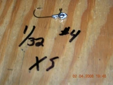 50 1/32oz Minnow Head Jigs on Bronze Mustad Hooks #6  #4  #2 or #1 You Choose