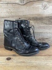 VINTAGE TEXAS 8850 LEATHER WESTERN BOOTS WOMENS SZ 8