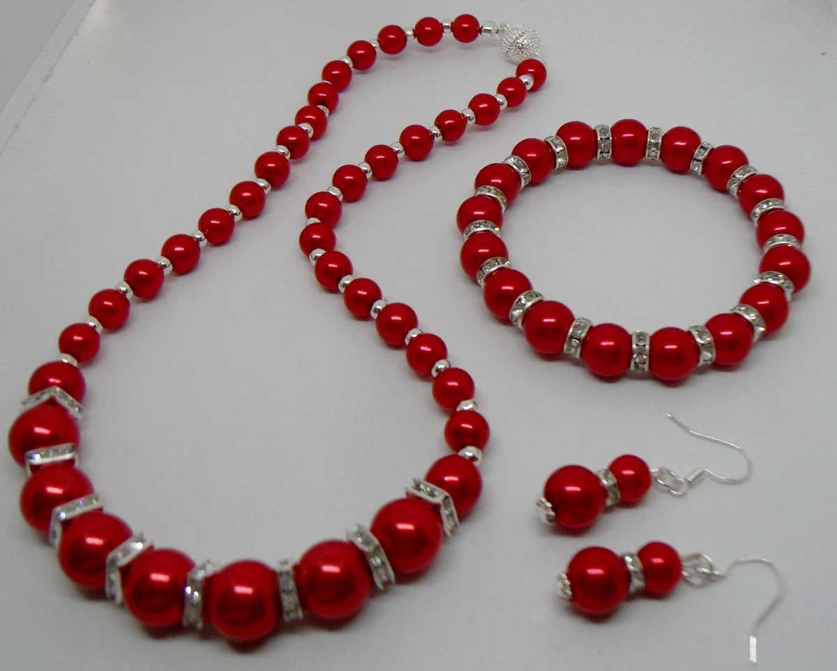 Matching pearl shop necklace and earrings