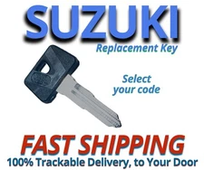 Suzuki Motorcycle ATV Keys Replacement Key Cut to Code F32010-F39697 